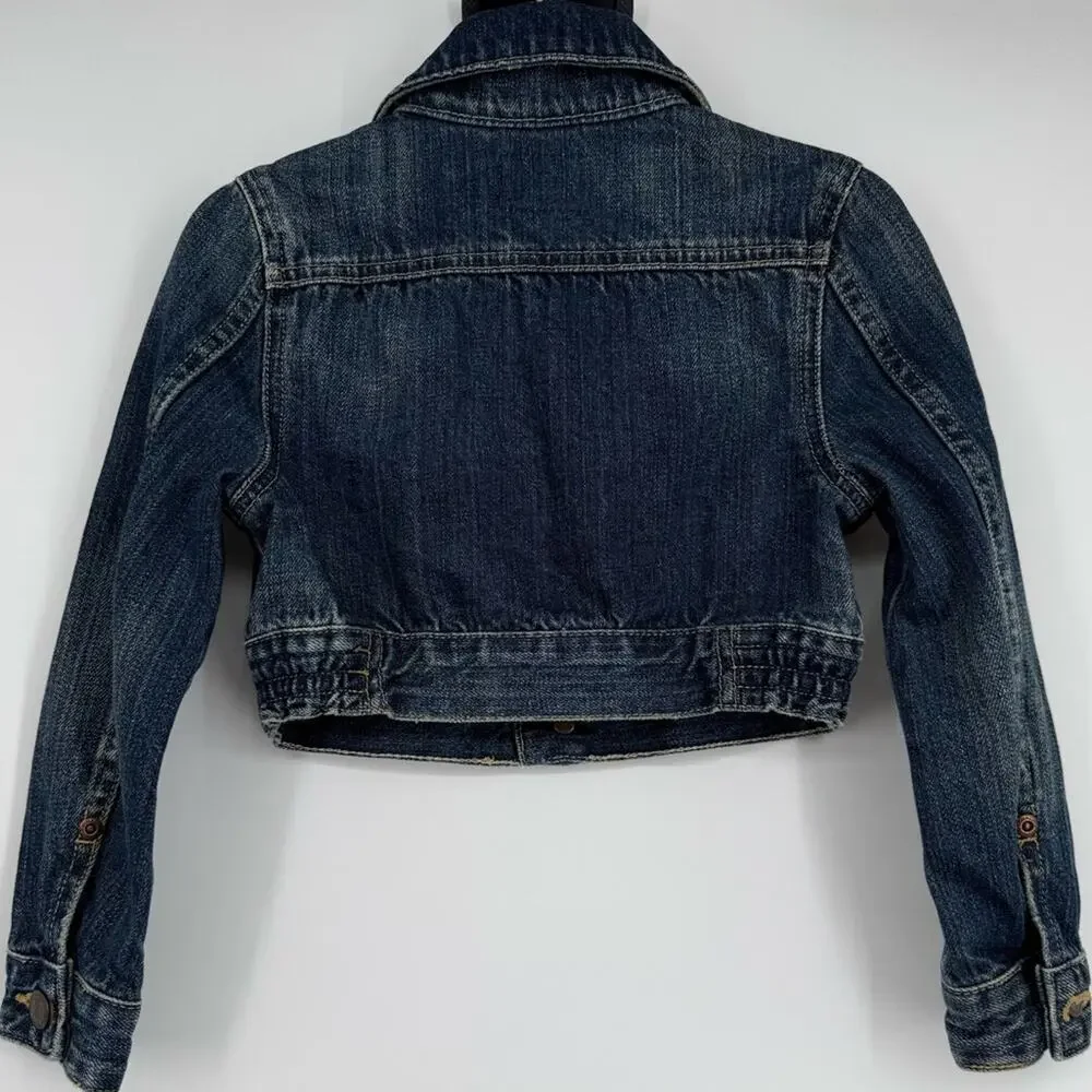 Ralph Lauren‎ Polo Goods Denim Crop Jacket 4/4T